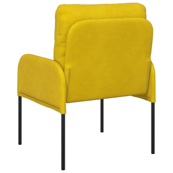 Gelbes Sofa mit Kissen, 55cm