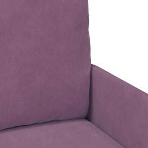 Lila Sofa mit Kissen 55cm