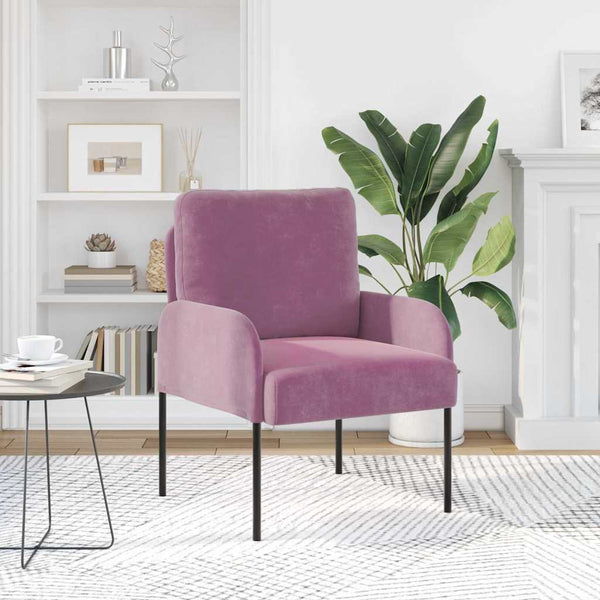 Lila Sofa mit Kissen 55cm