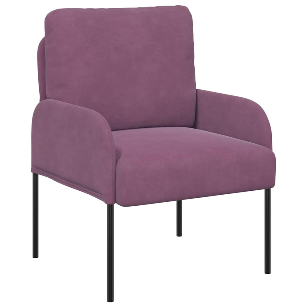 vidaXL Canapés avec coussins 55 cm violet contreplaqué