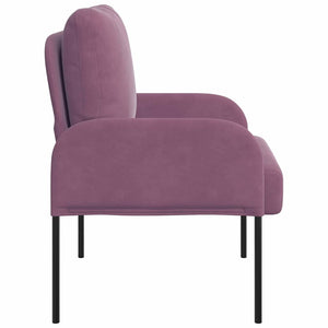 Lila Sofa mit Kissen 55cm