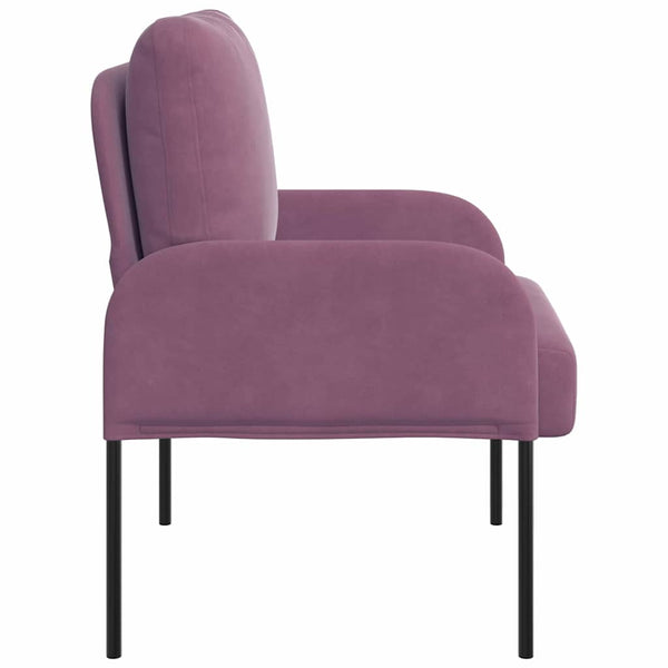 Lila Sofa mit Kissen 55cm