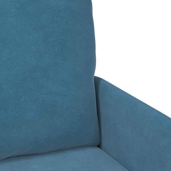 Blaues Sofa mit Kissen, 110cm