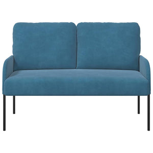 Blaues Sofa mit Kissen, 110cm