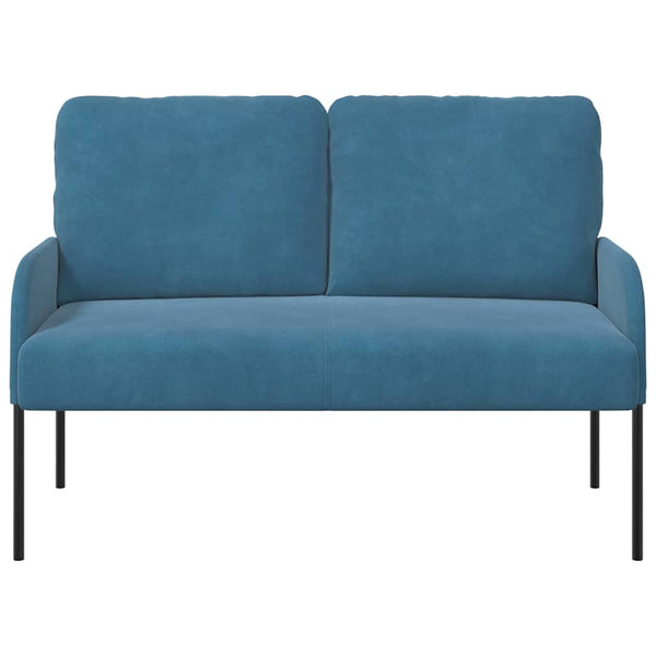 Blaues Sofa mit Kissen, 110cm