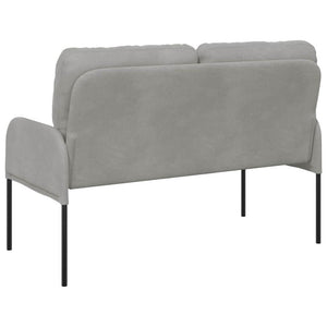 Hellgraues Sofa mit Kissen, 110cm
