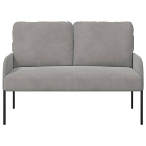 Hellgraues Sofa mit Kissen, 110cm