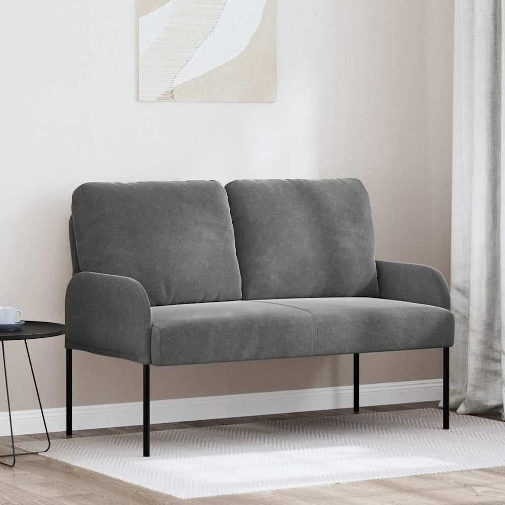 vidaXL Canapés avec coussins 110 cm Gris foncé Contreplaqué