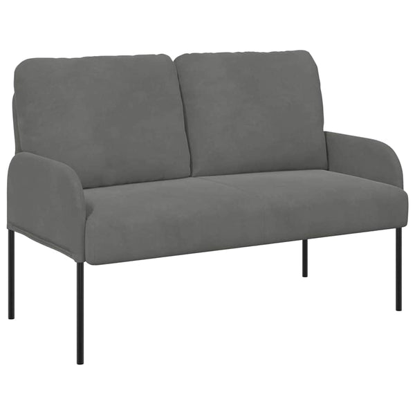 Dunkelgraues Sofa mit Kissen, 110cm