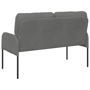 Dunkelgraues Sofa mit Kissen, 110cm