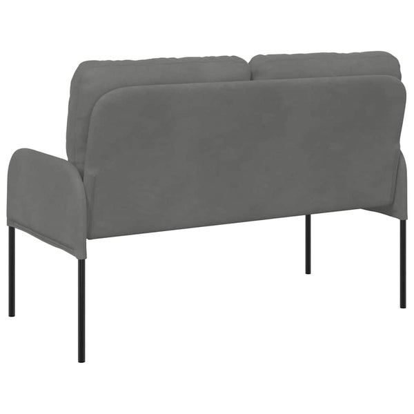 Dunkelgraues Sofa mit Kissen, 110cm
