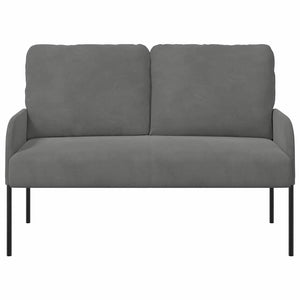 Dunkelgraues Sofa mit Kissen, 110cm