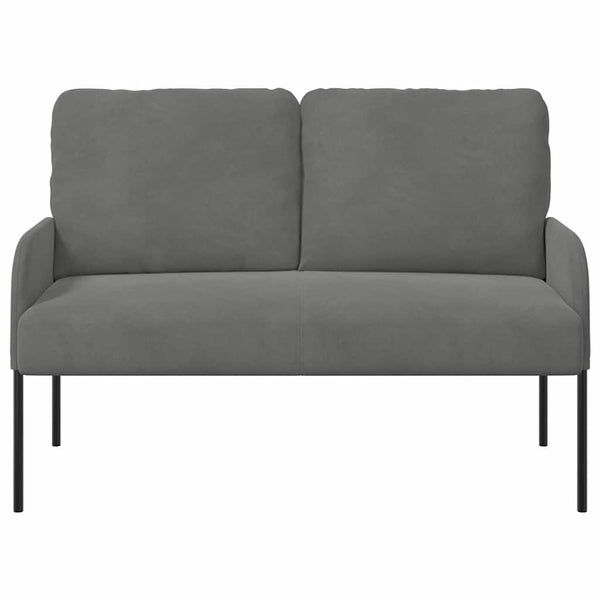 Dunkelgraues Sofa mit Kissen, 110cm