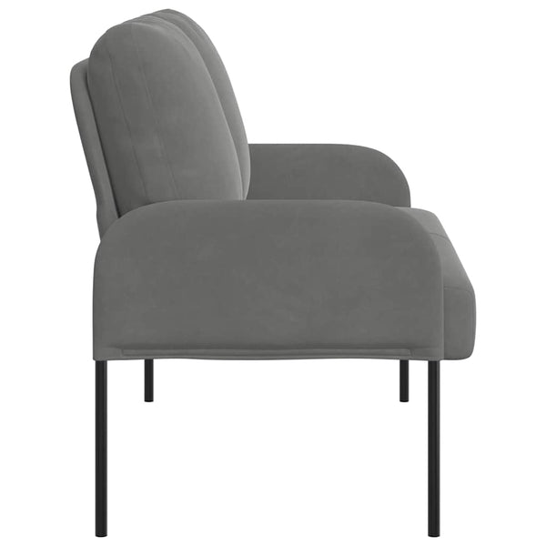 Dunkelgraues Sofa mit Kissen, 110cm