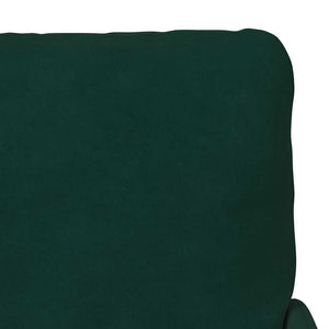 Dunkelgrünes Sofa mit Kissen, 110cm