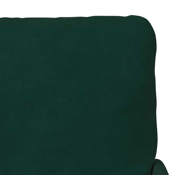 Dunkelgrünes Sofa mit Kissen, 110cm