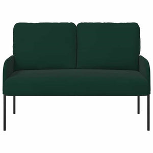Dunkelgrünes Sofa mit Kissen, 110cm
