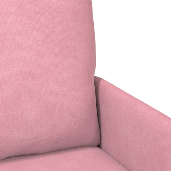 Rosa Sofa mit Kissen - 110cm