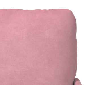 Rosa Sofa mit Kissen - 110cm
