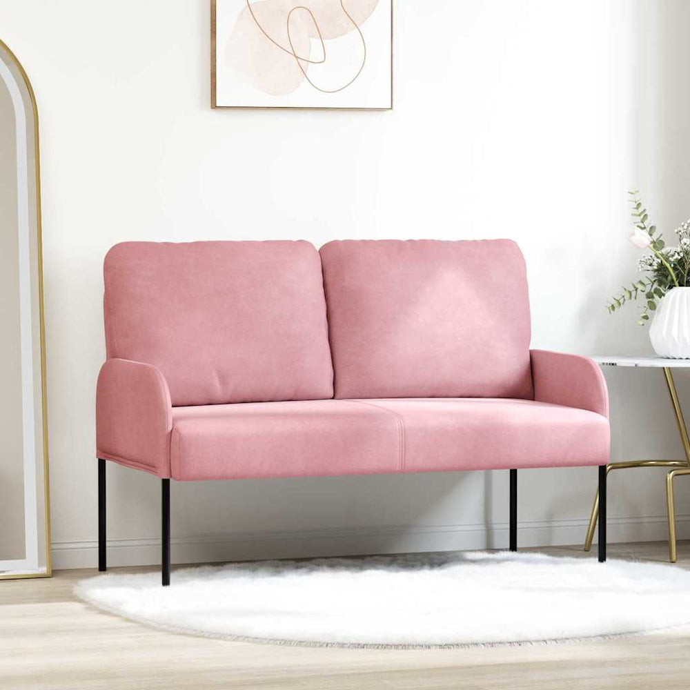 vidaXL Canapés avec coussins 110 cm Rose Contreplaqué