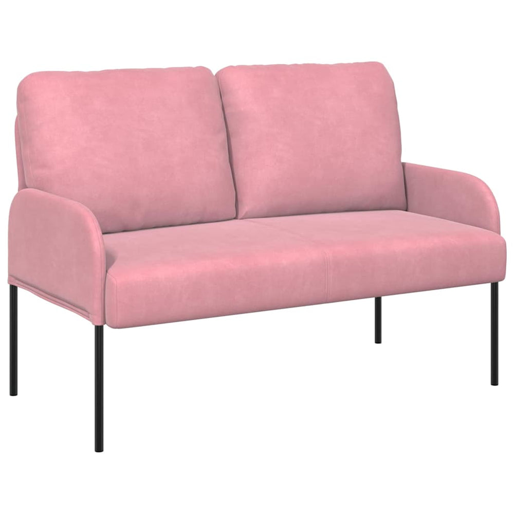 vidaXL Canapés avec coussins 110 cm Rose Contreplaqué
