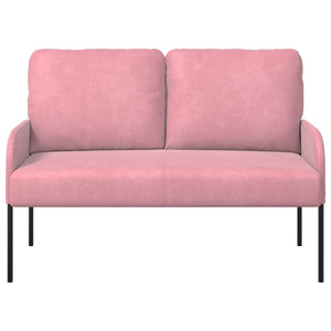Rosa Sofa mit Kissen - 110cm