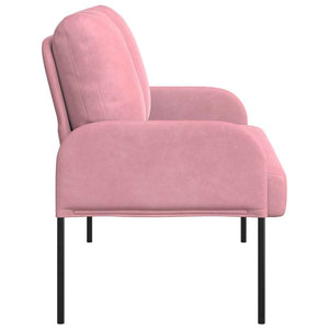 Rosa Sofa mit Kissen - 110cm