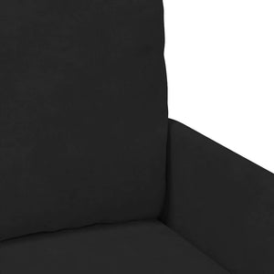 vidaXL Canapés avec coussins 110cm Noir Contreplaqué