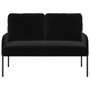 vidaXL Canapés avec coussins 110cm Noir Contreplaqué