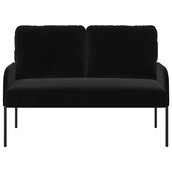 vidaXL Canapés avec coussins 110cm Noir Contreplaqué