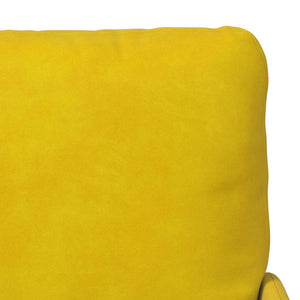 Gelbes Sofa mit Kissen 110cm