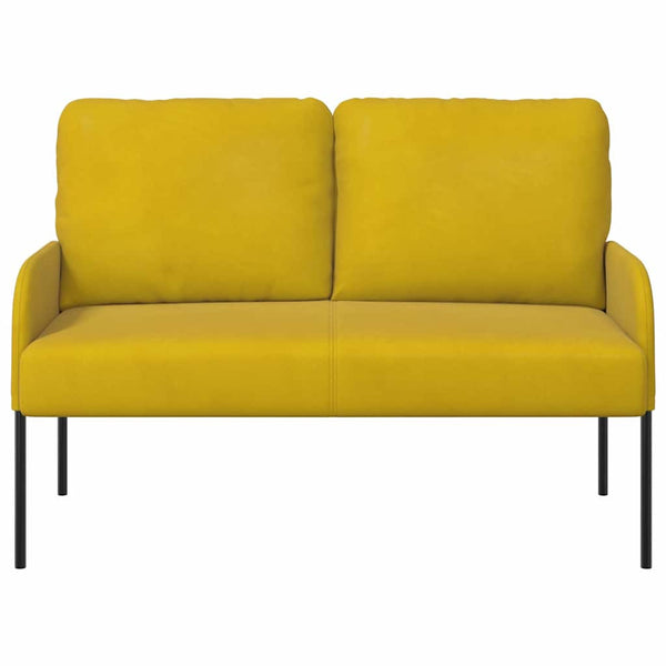 Gelbes Sofa mit Kissen 110cm