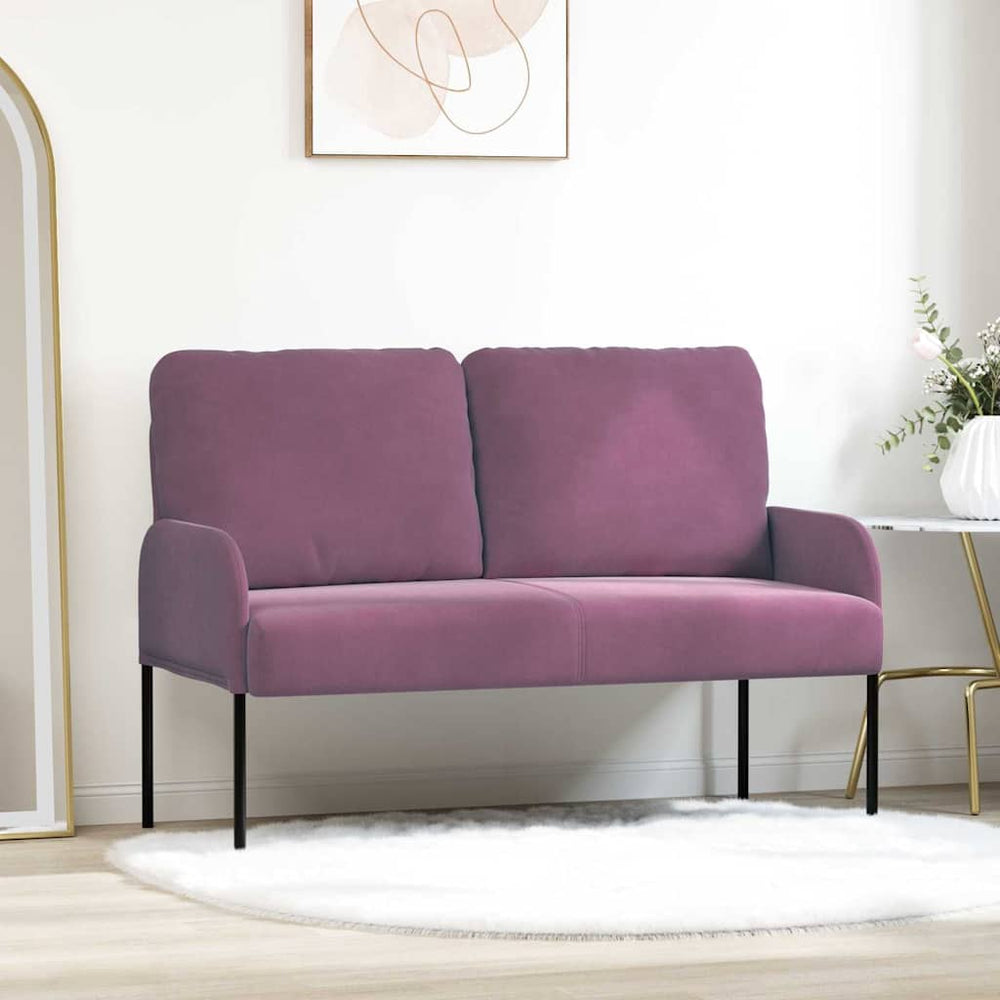 vidaXL Canapés avec coussins 110cm violet contreplaqué