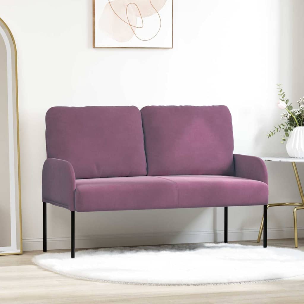 vidaXL Canapés avec coussins 110cm violet contreplaqué