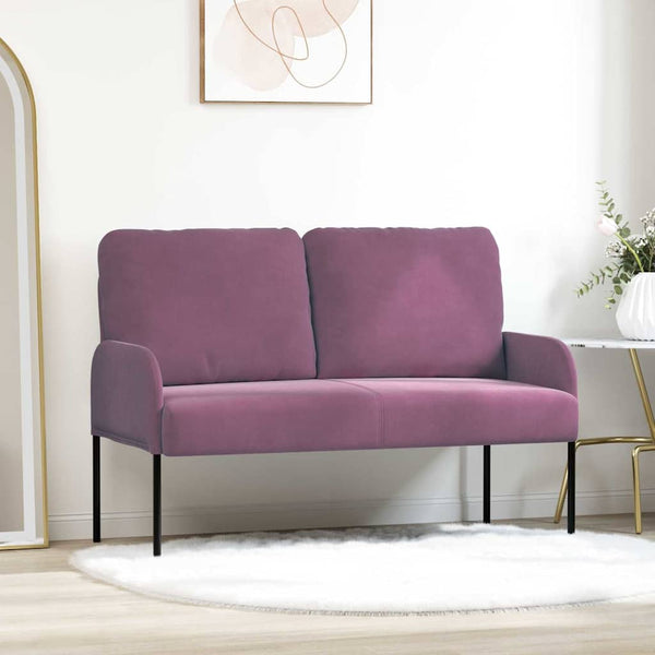 vidaXL Canapés avec coussins 110cm violet contreplaqué