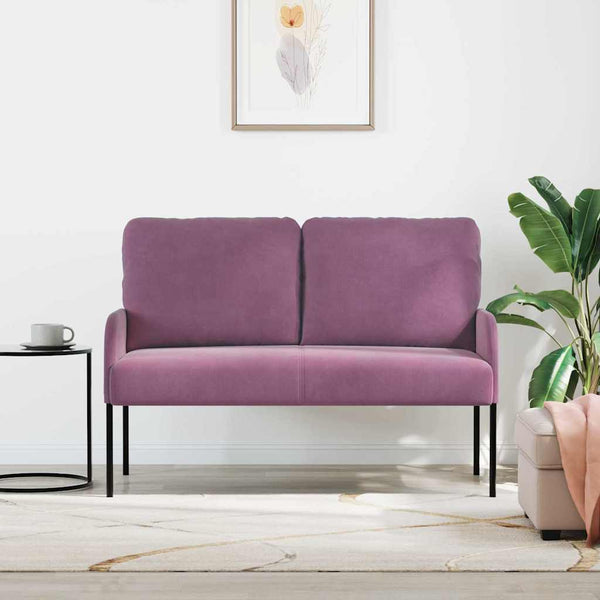 vidaXL Canapés avec coussins 110cm violet contreplaqué
