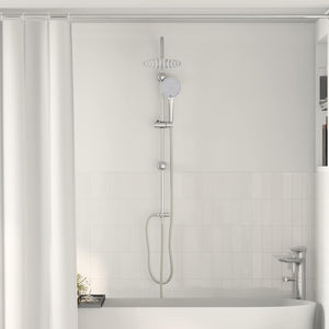 Duschsystem Edelstahl Silber