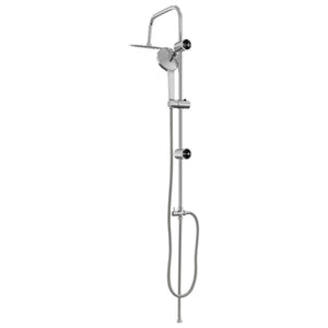 Duschsystem Edelstahl Silber
