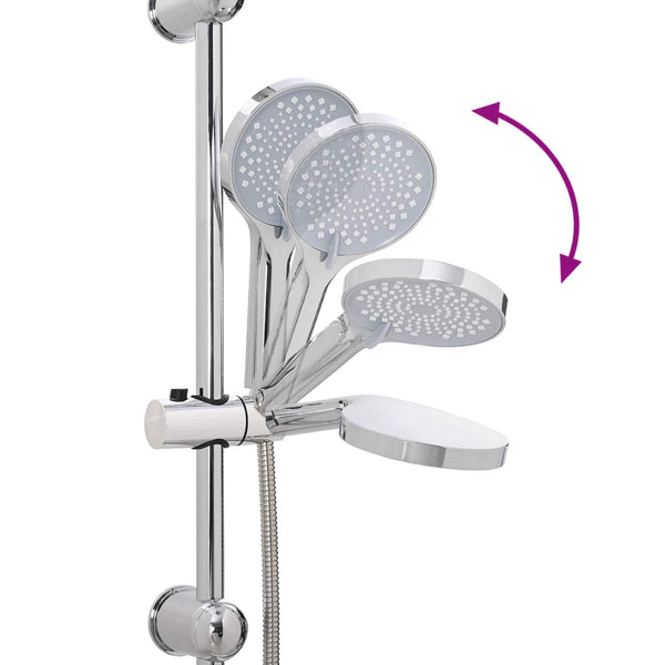Duschsystem Edelstahl Silber