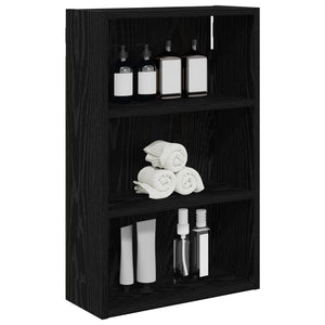 vidaXL Armoire murale de salle de bain chêne noir 40 x 16 x 62,5 cm