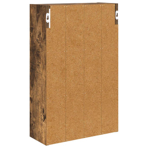 vidaXL Armoire murale de salle de bain chêne fumé 40 x 16 x 62,5 cm