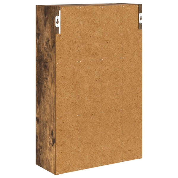 vidaXL Armoire murale de salle de bain chêne fumé 40 x 16 x 62,5 cm