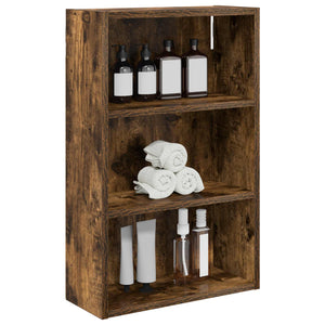 vidaXL Armoire murale de salle de bain chêne fumé 40 x 16 x 62,5 cm