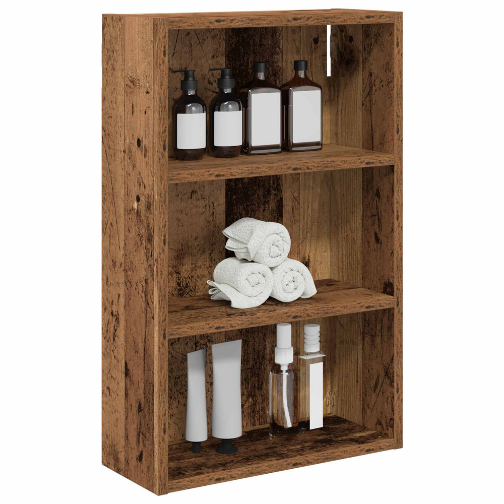 Badezimmer Wandschrank Altholz 40 cm