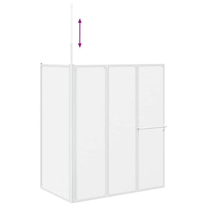 Matte Badewannenabtrennung 120x70x137cm