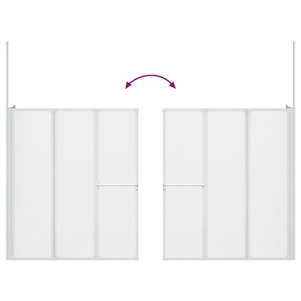 Matte Badewannenabtrennung 120x70x137cm