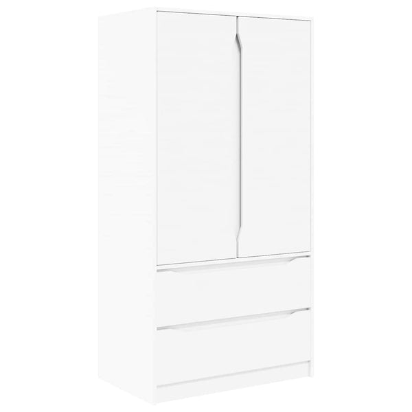 Kleiderschrank Weiß 79,5x49x156cm
