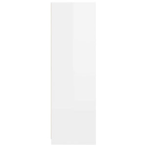 Hochglanz Kleiderschrank Weiß, 156 cm
