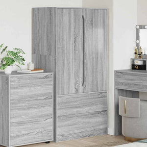 vidaXL Armoire Sonoma Gris 79,5 x 49 x 156 cm Aggloméré