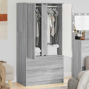 vidaXL Armoire Sonoma Gris 79,5 x 49 x 156 cm Aggloméré